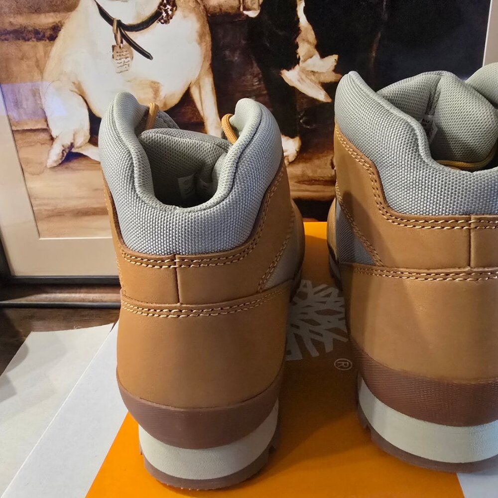 Timberland Euro Hiker Mid Lace Boot Wheat Nubuck (TB0A28GY 754) Men's Size 10.5 - Picture 7 of 15